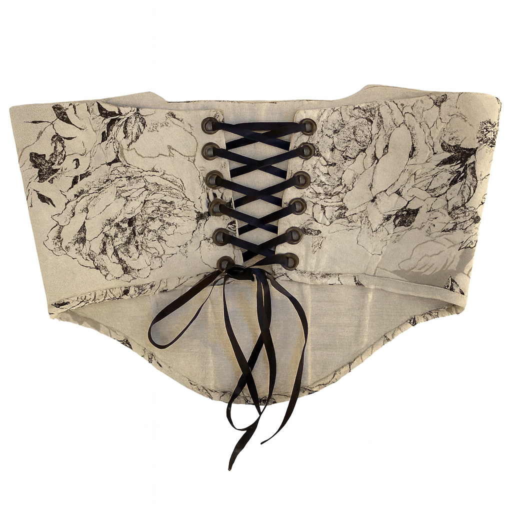 Floral Etched Corset belt