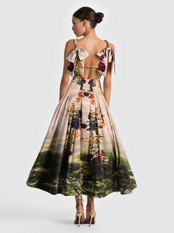 Forbidden Forest Hana Printed Midi Dress